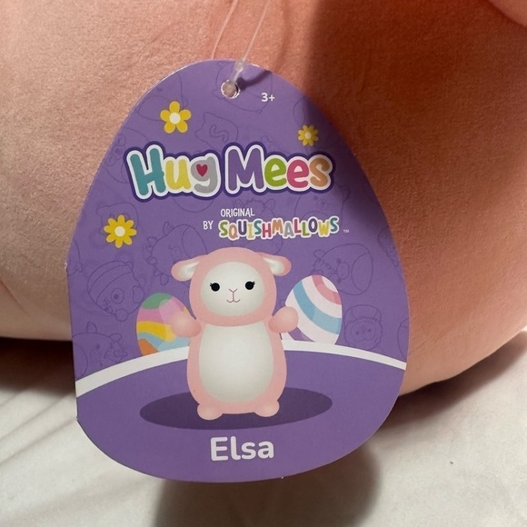 Squishmallow Hugmees Elsa Pink Lamb 18" Plush Stuffed Animal Collectible Toy - Picture 5 of 6